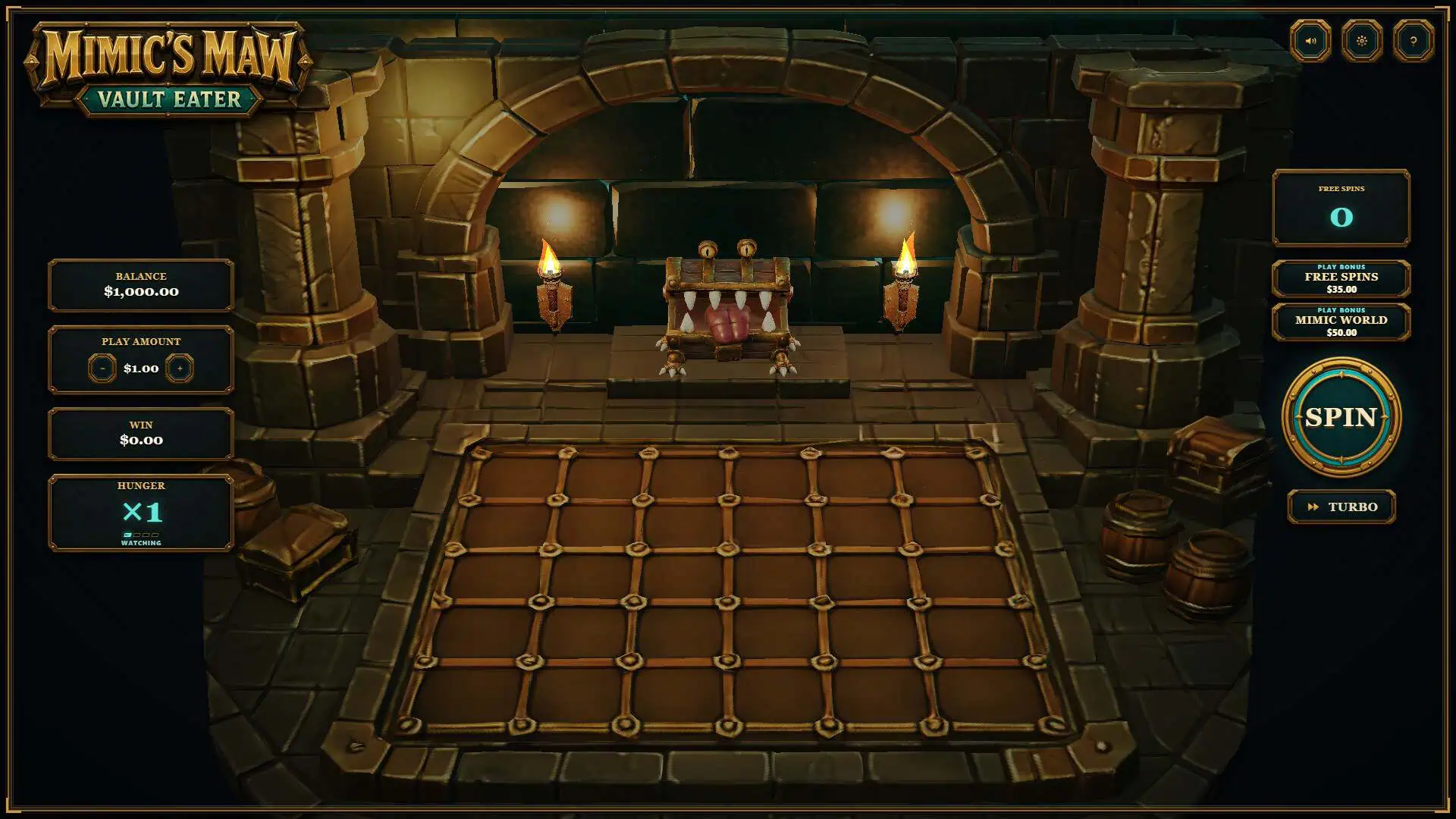 Mimics Maw 3D slot gameplay reels