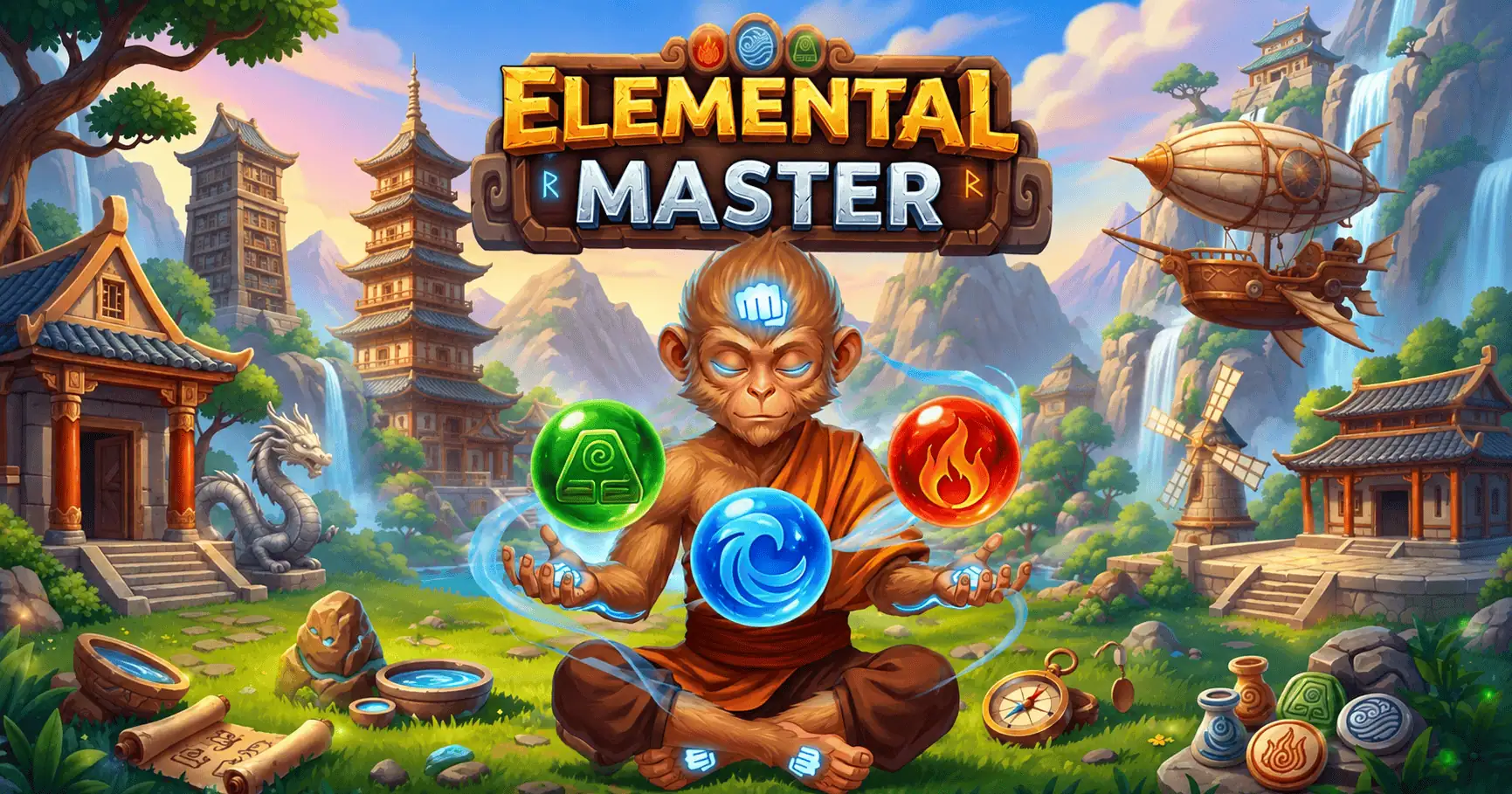 Elemental Master Slot Demo by Hifive Gaming slot cover image