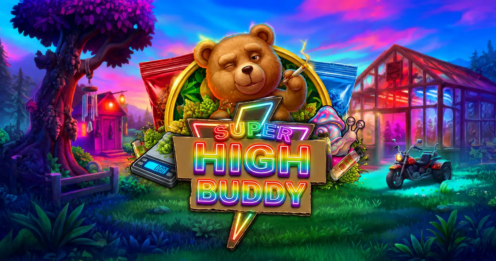 Super High Buddy Slot Demo by Hifive Gaming slot cover image