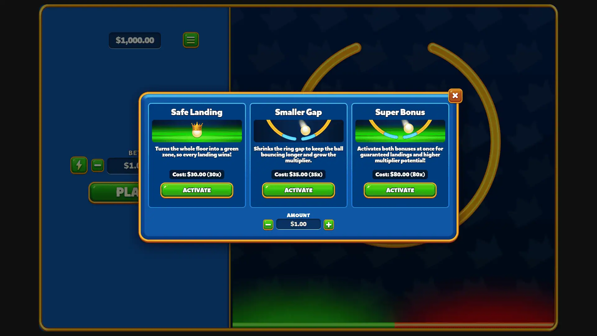 Get Out bonus buy menu