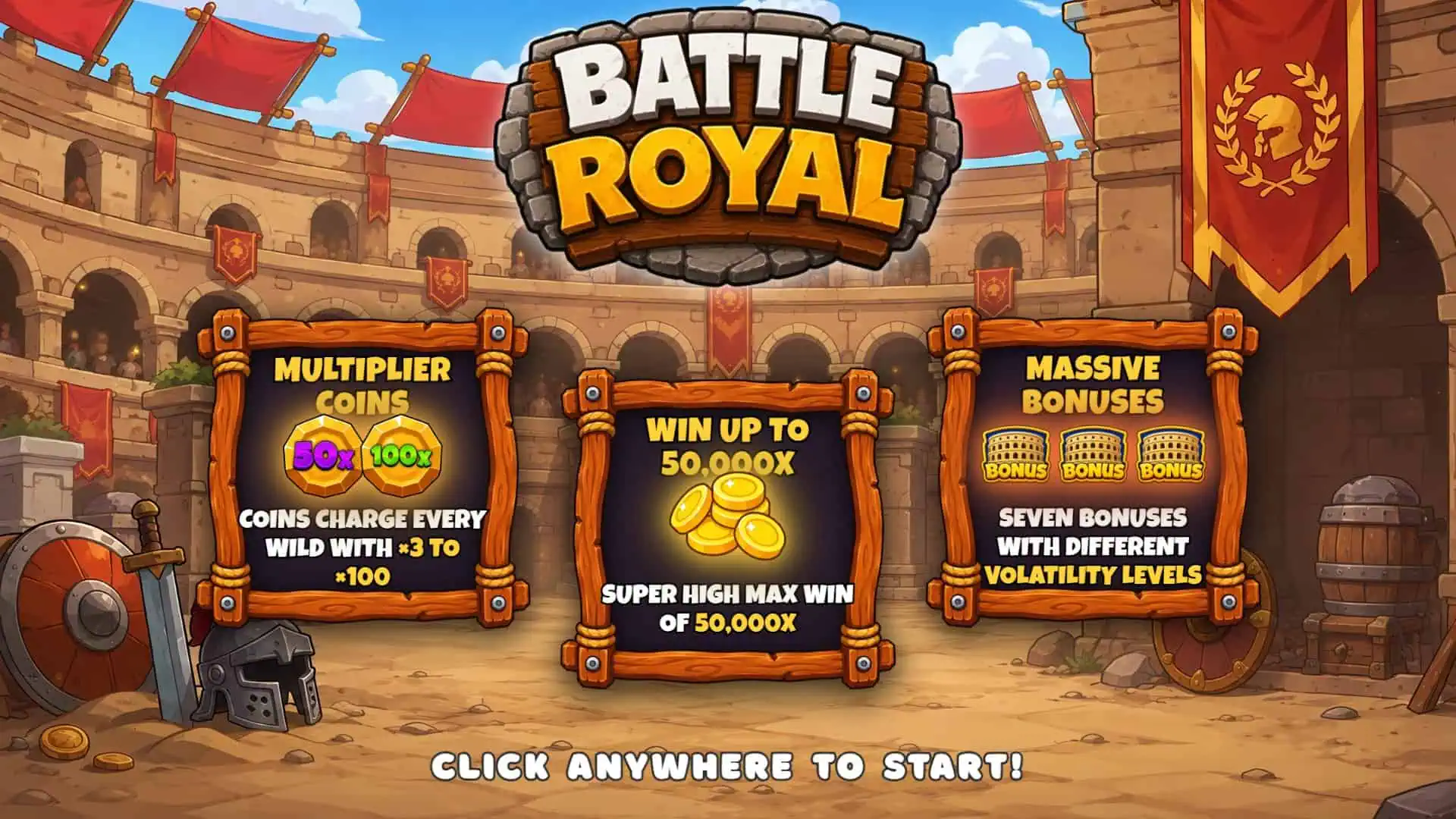 Battle Royal slot intro screen