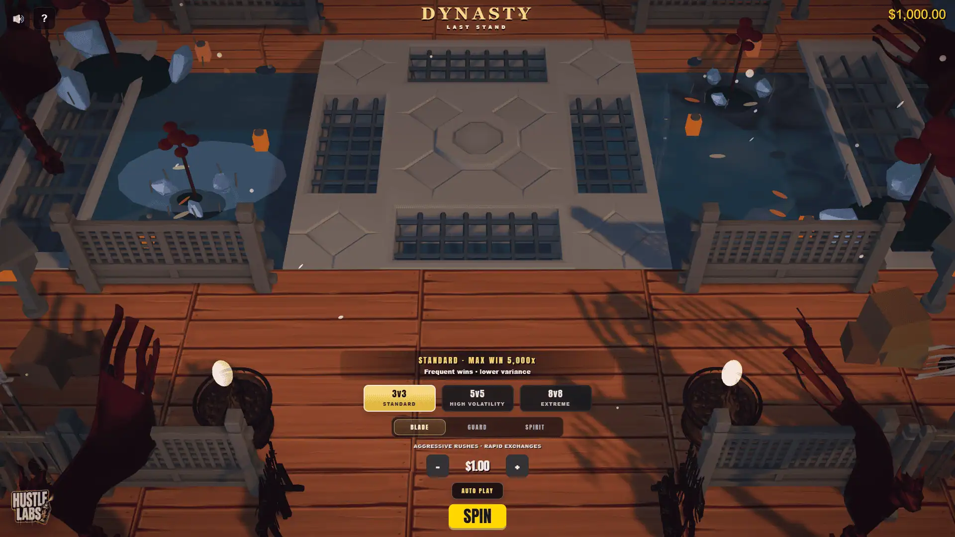 Battle of the Samurai slot gameplay reels