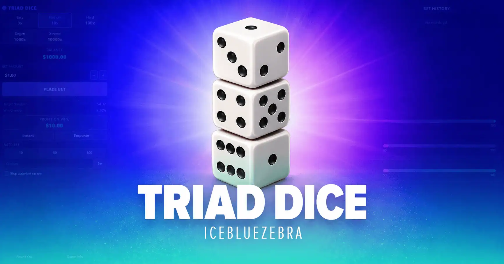 Triad Dice Slot Demo by Icebluezebra slot cover image