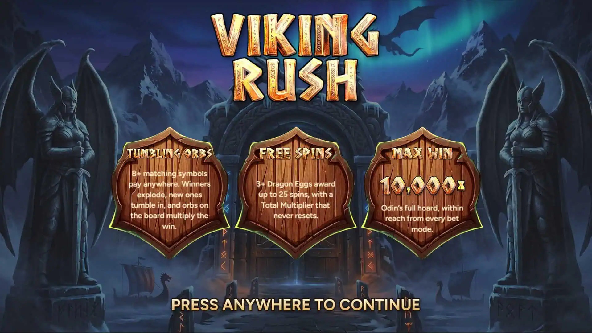 Viking Rush slot intro screen