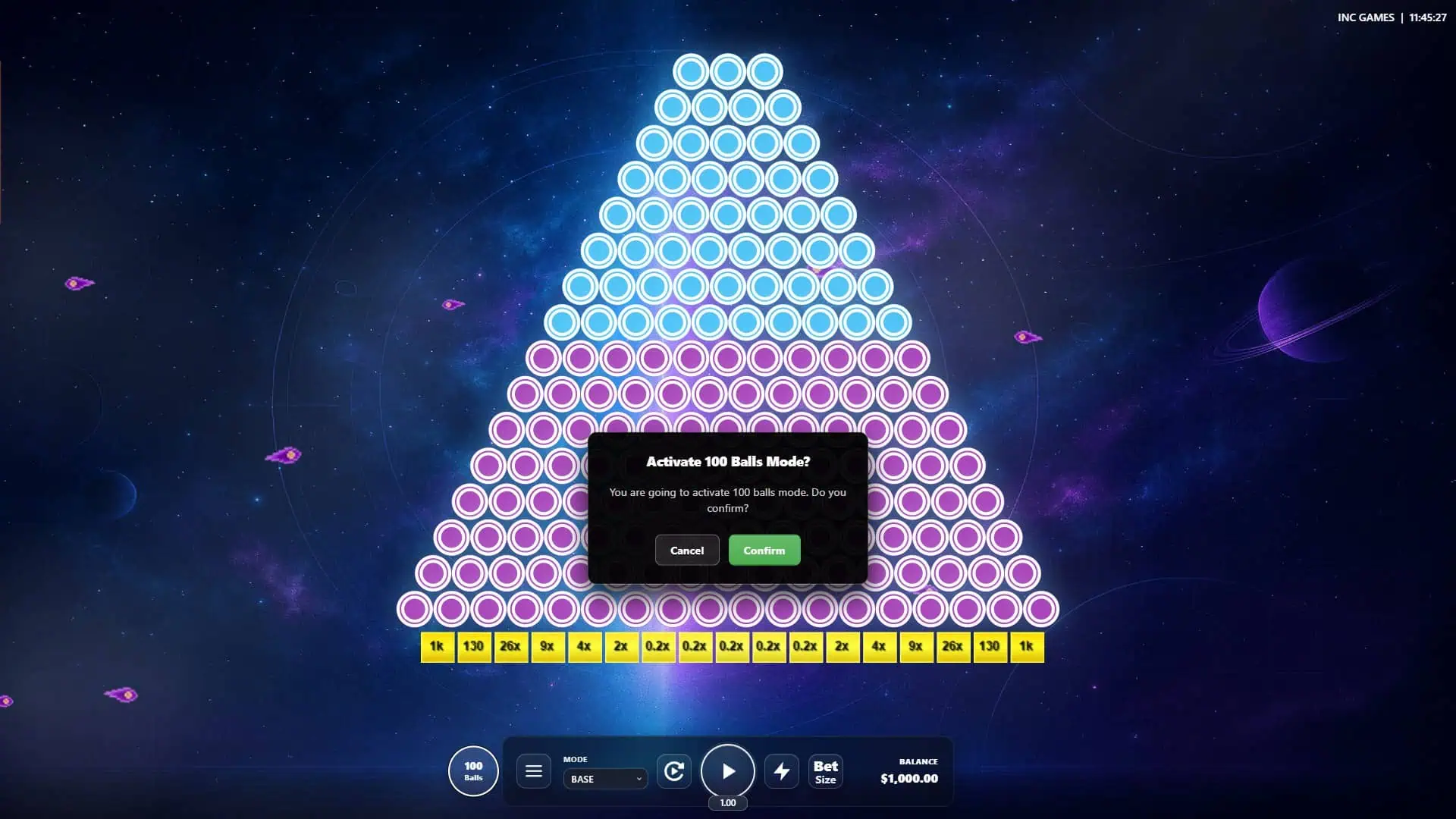 Plinko Portals 100000x bonus buy menu