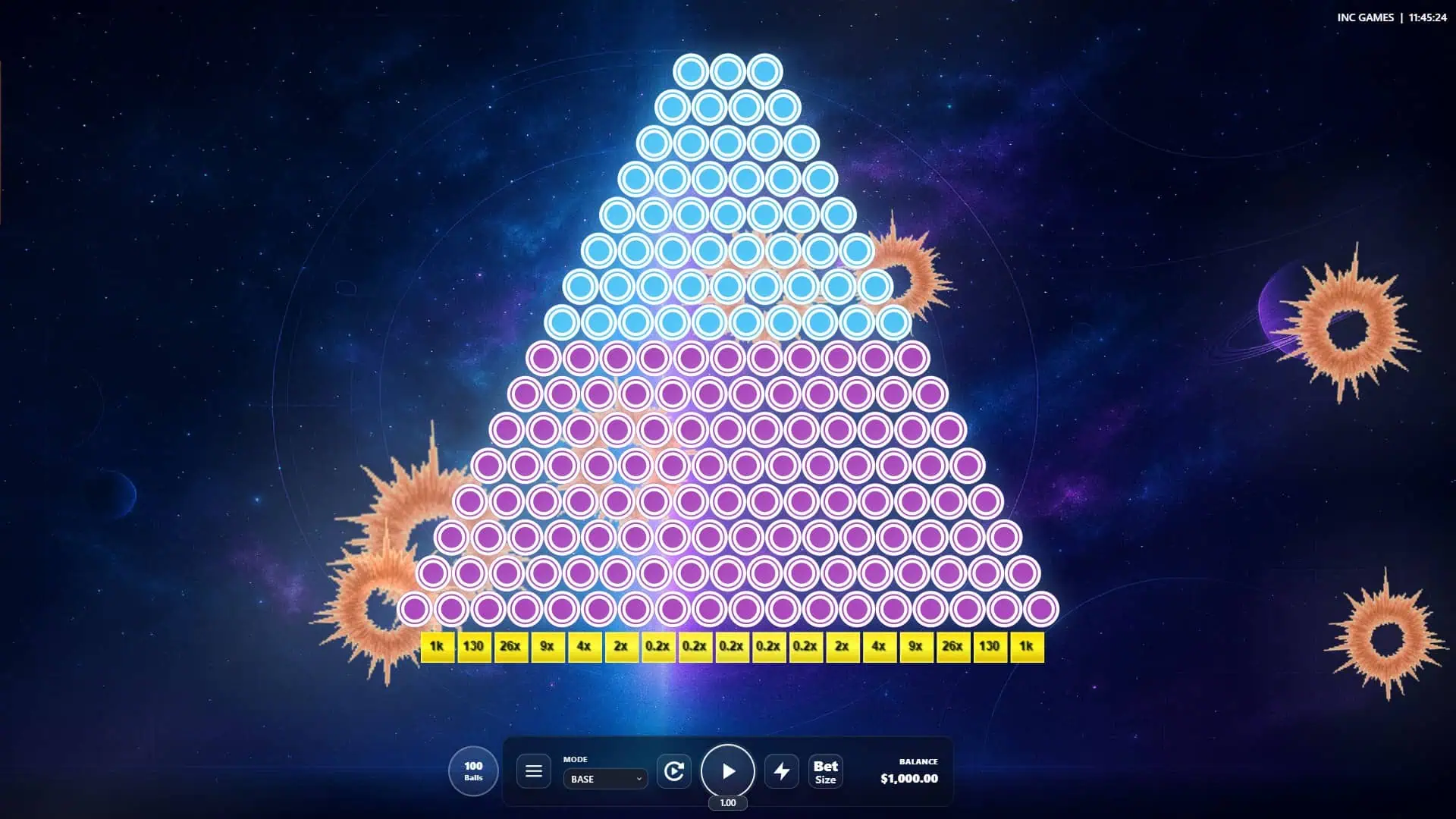 Plinko Portals 100000x slot gameplay reels