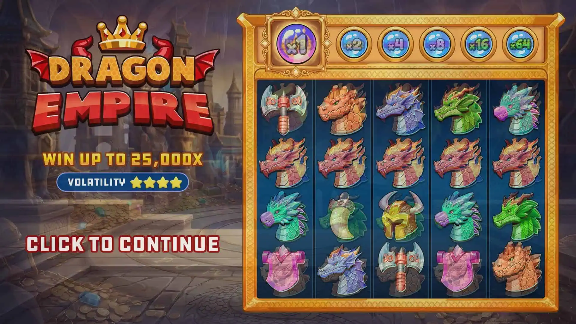 Dragon Empire slot intro screen