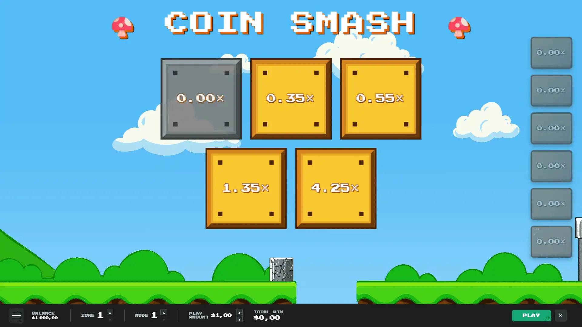 Coin Smash slot gameplay reels