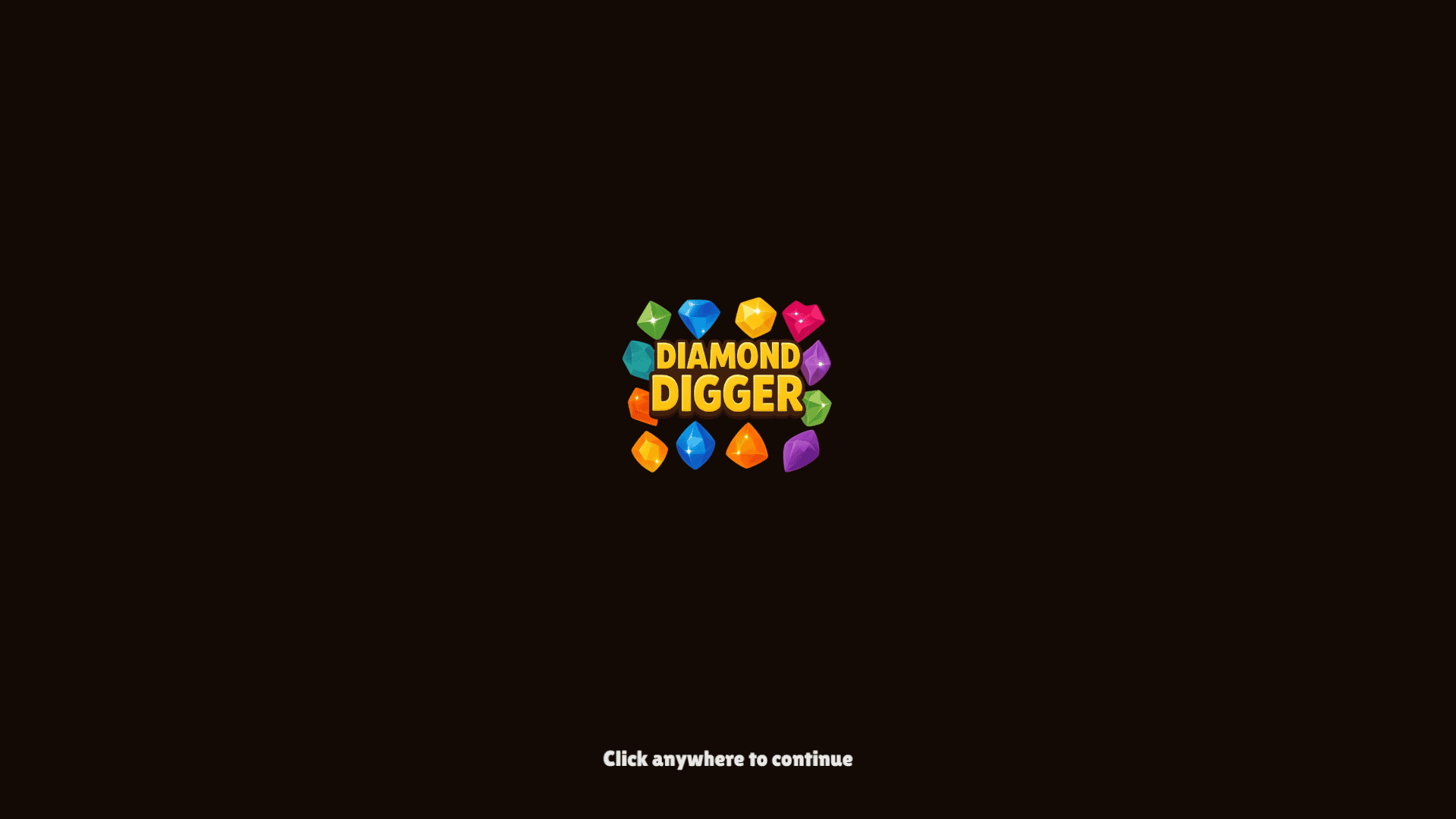 Diamond Digger slot intro screen