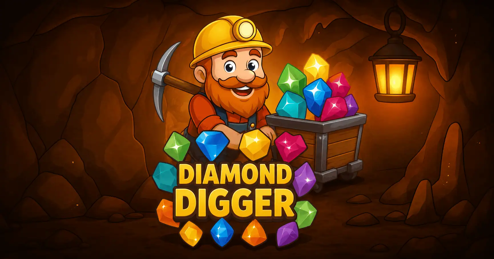 Diamond Digger Slot Demo by Instant Games slot cover image