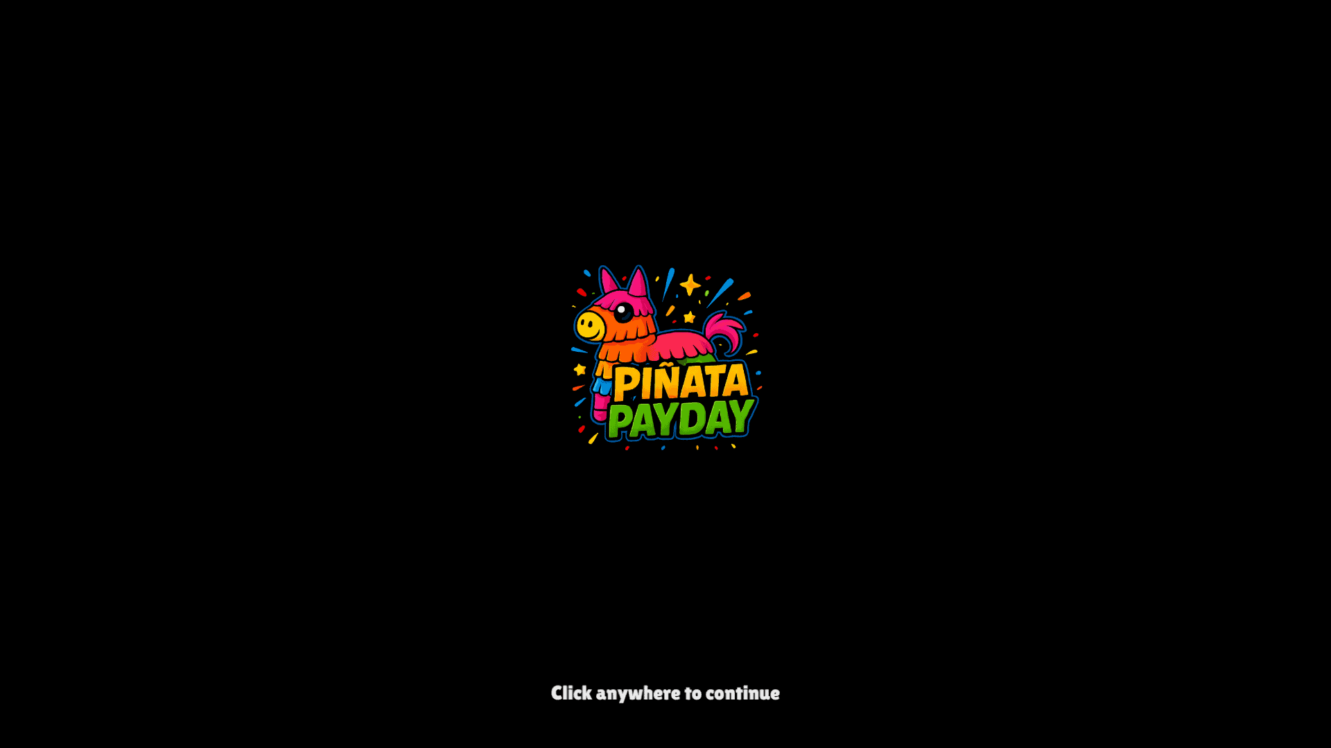Pi&ntilde;ata Payday slot intro screen