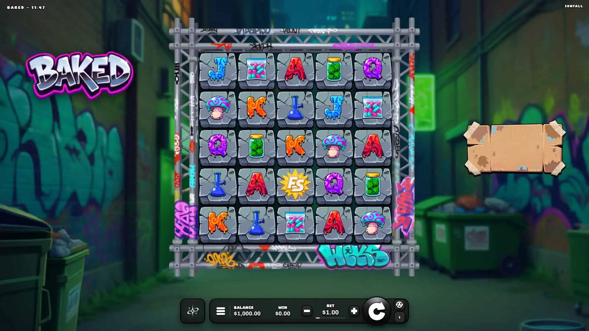 Baked slot gameplay reels
