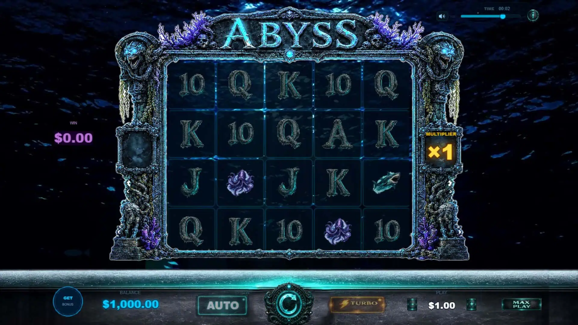 Abyss slot gameplay reels