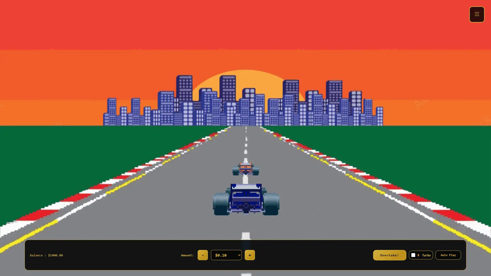 Overtake Him slot gameplay reels