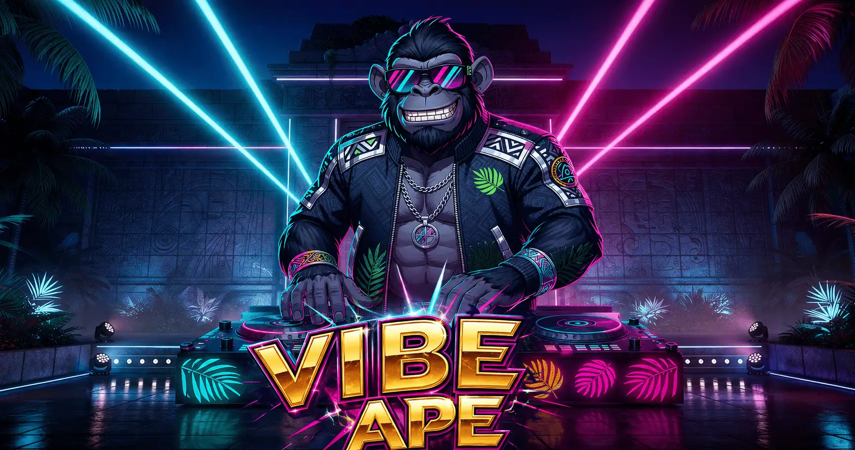 Vibe Ape Slot Demo by Jollychip Studios slot cover image