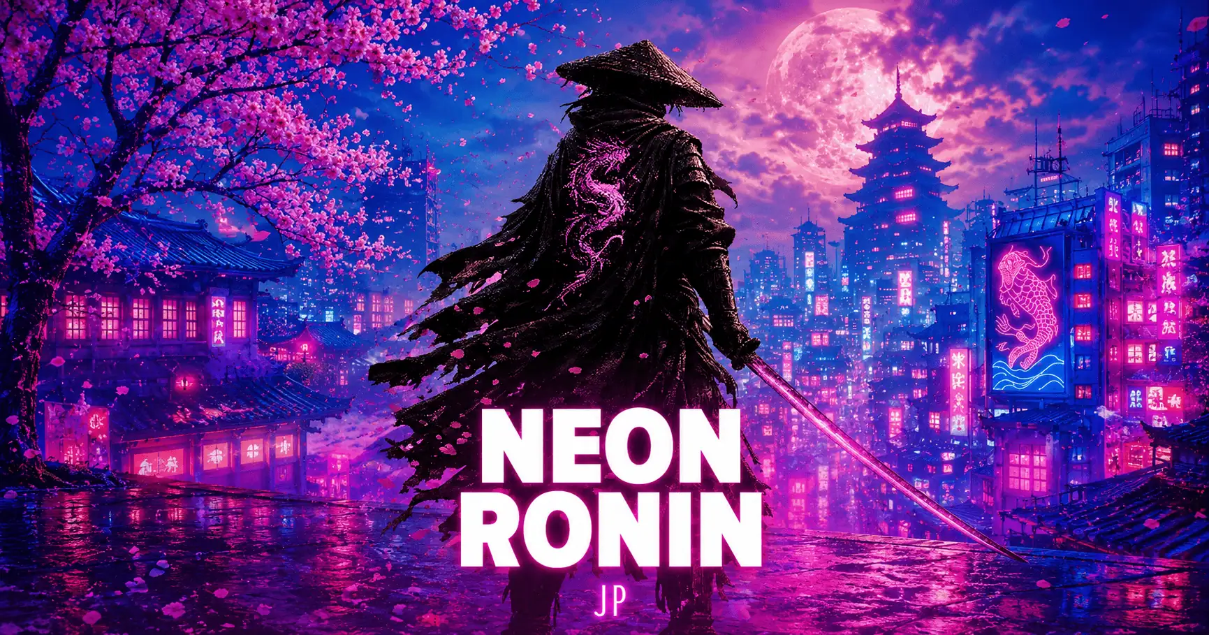 Neon Ronin Slot Free Play by JP slot cover image