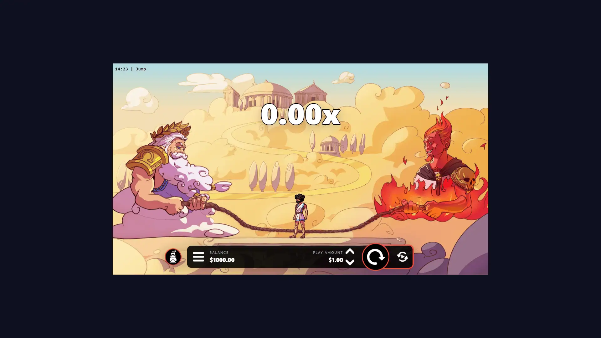 Jump slot gameplay reels