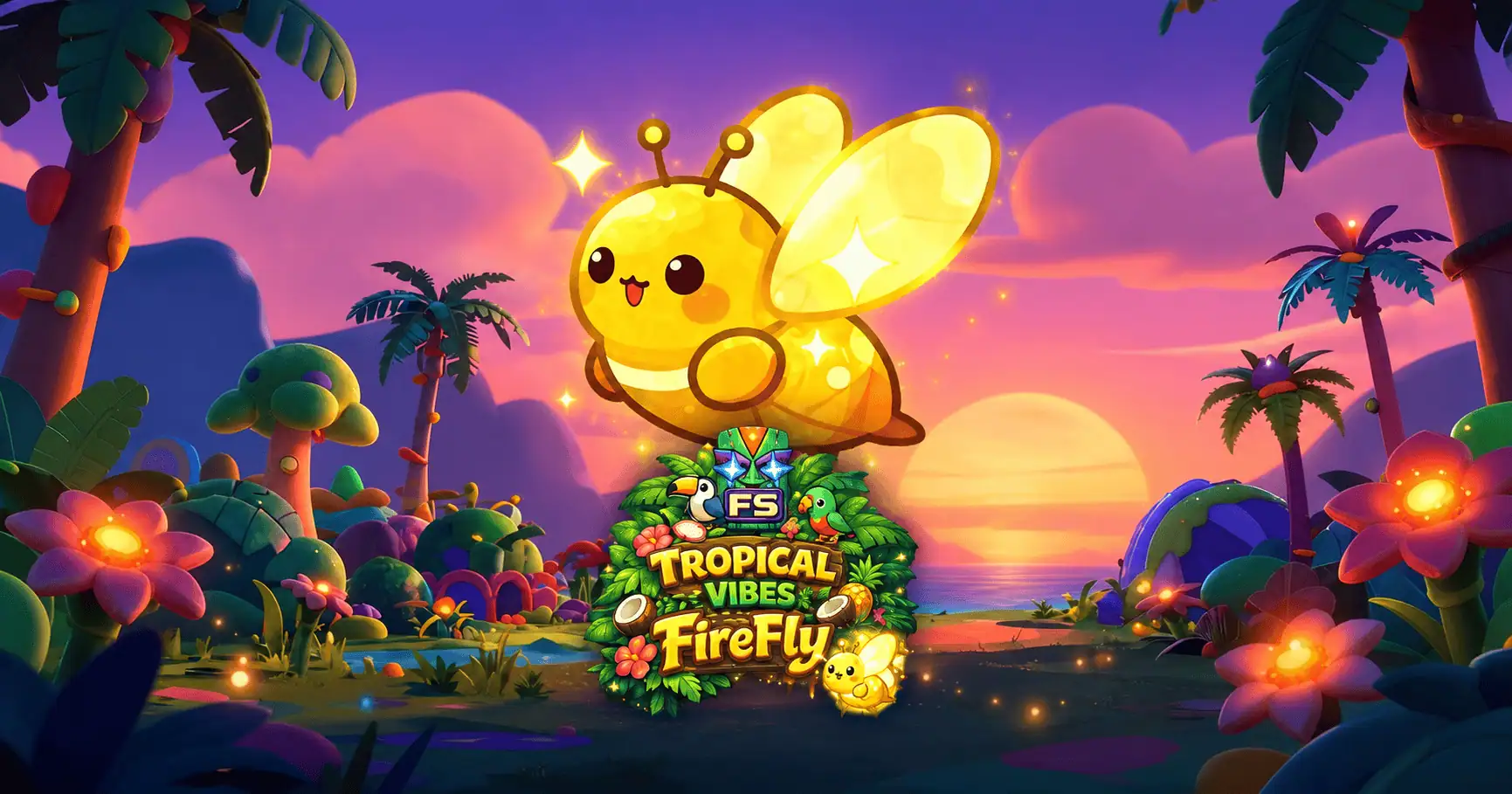 Tropical Vibes FireFly Slot Demo by Karma slot cover image