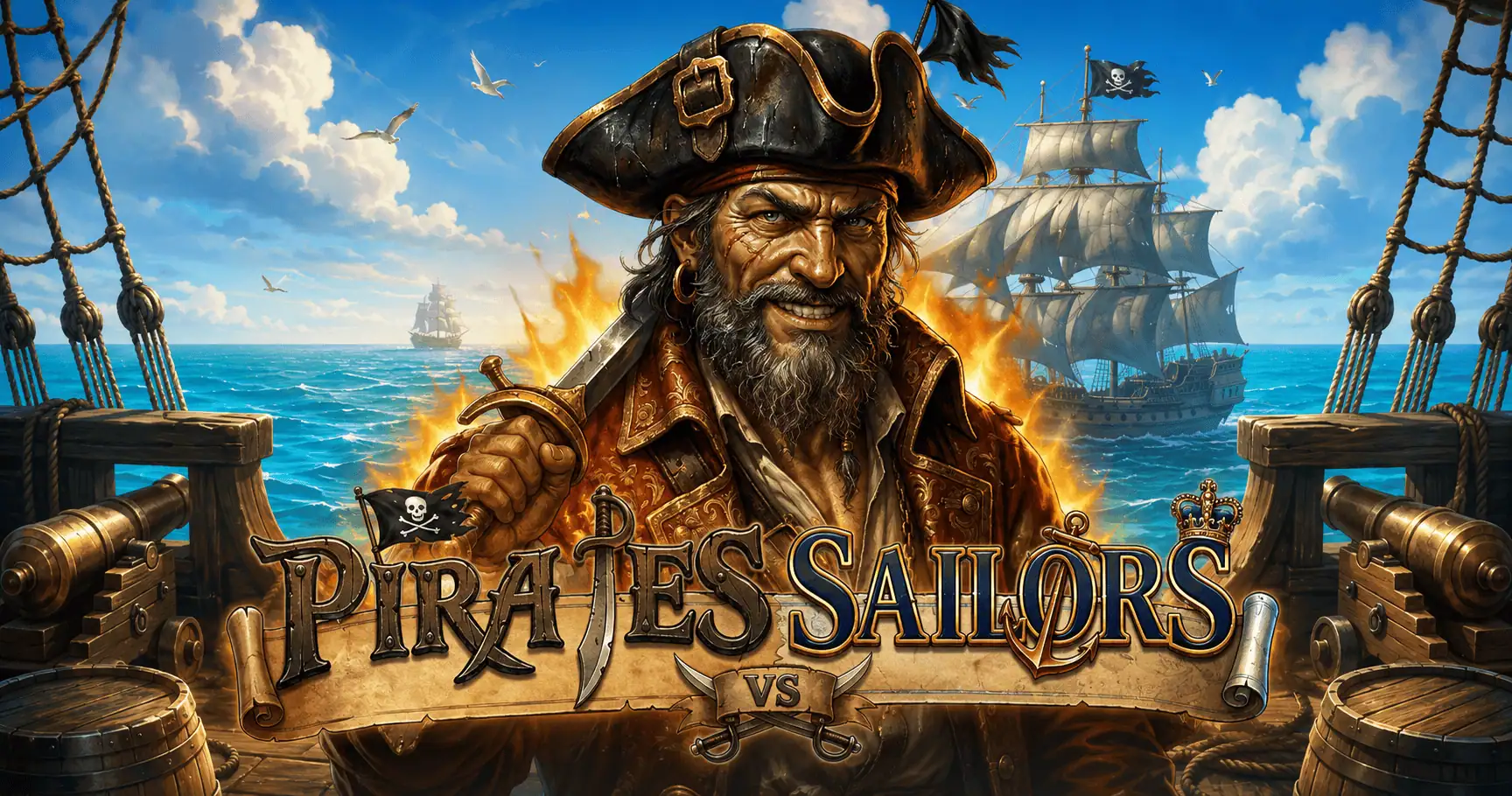 Pirates vs Sailors Slot Demo by Kek Studios slot cover image