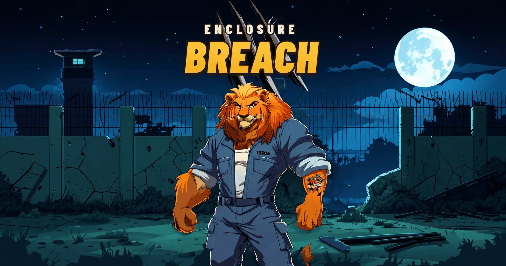 Enclosure Breach Slot Demo by Kelpbot Gaming slot cover image