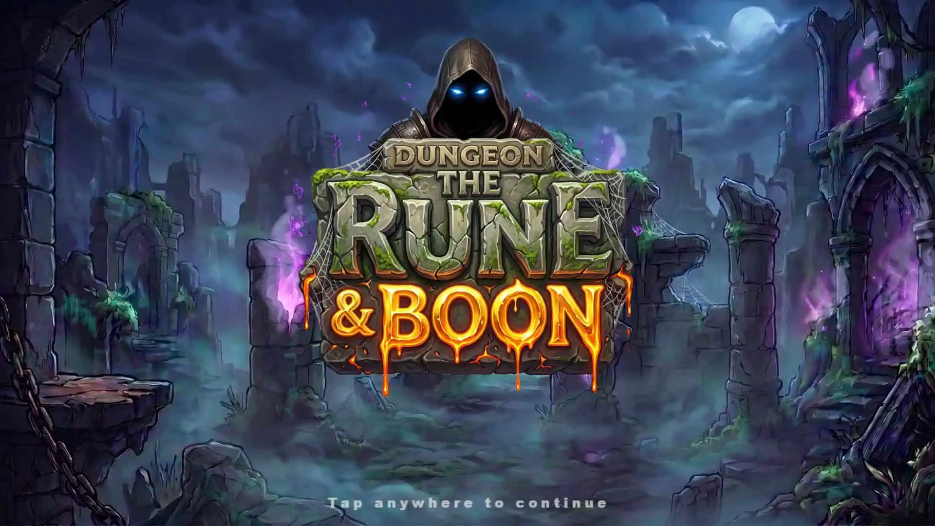 Dungeon: The Rune & Boon slot intro screen