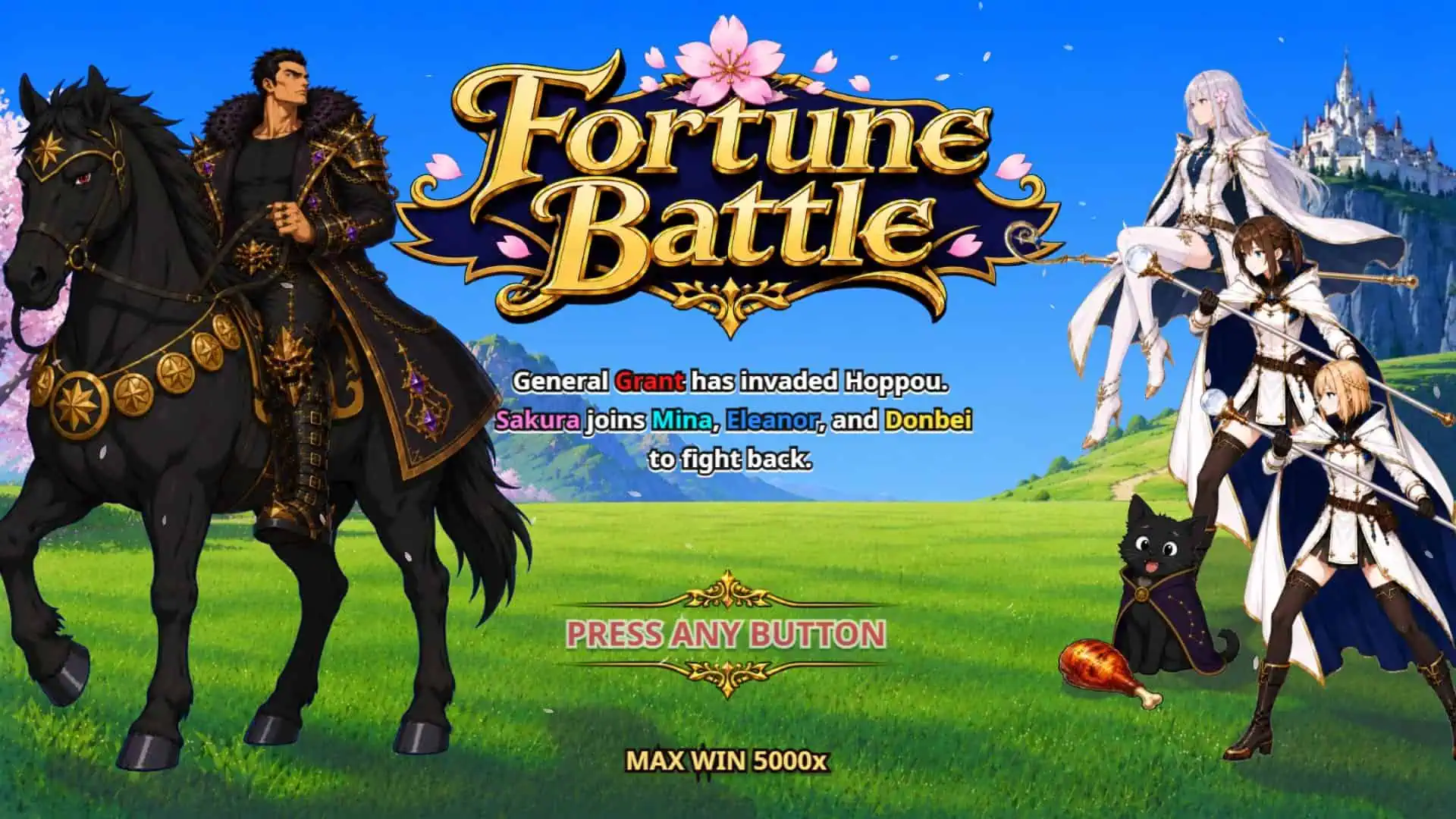 Fortune Battle slot intro screen