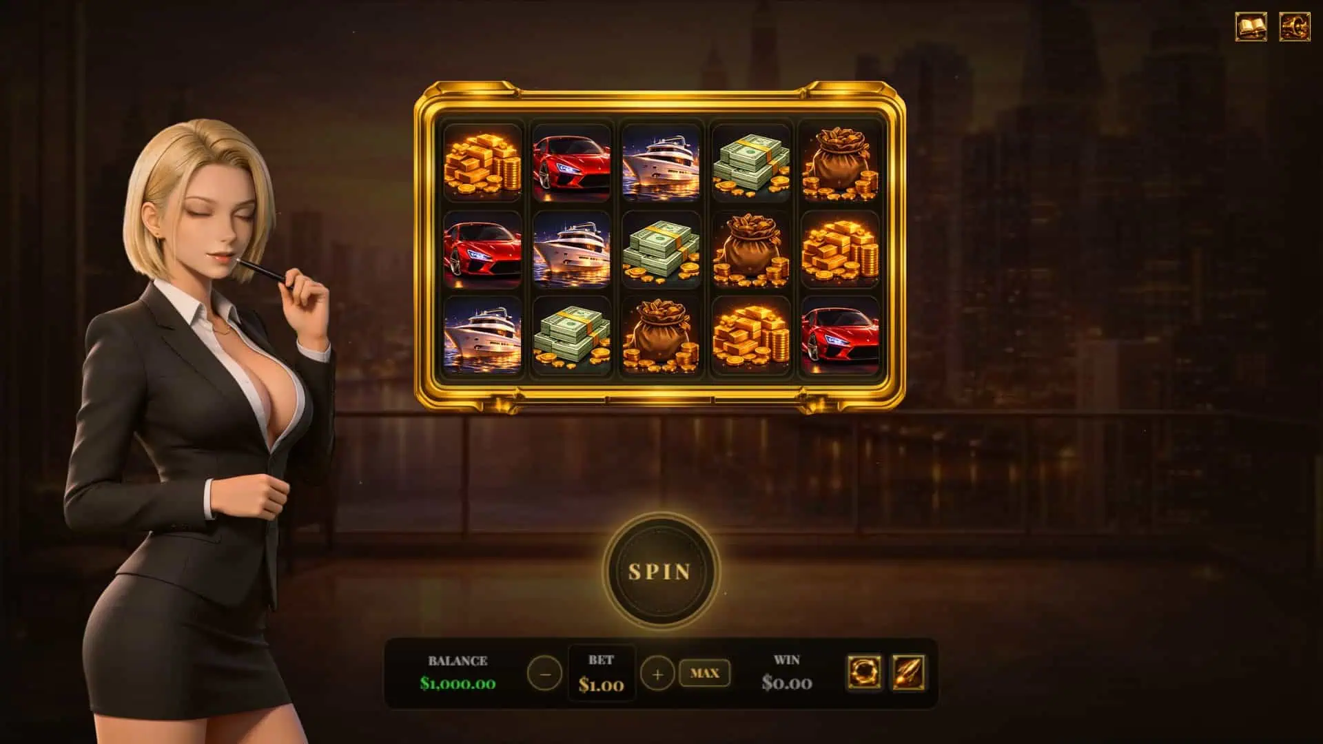 Billionaire Club slot gameplay reels