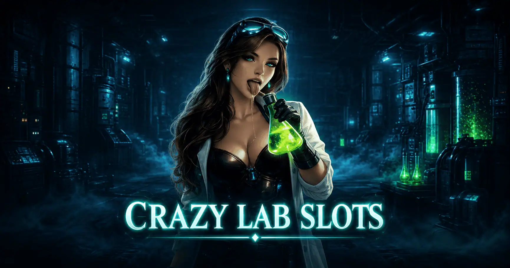 Crazy Lab Slots Free Play Slot by Krispy Games slot cover image