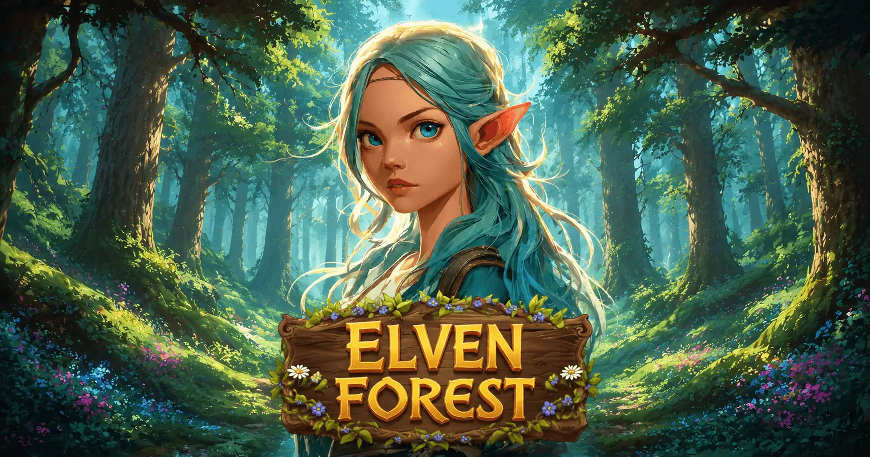 Elven Forest Slot Free Play by Laser PVP slot cover image
