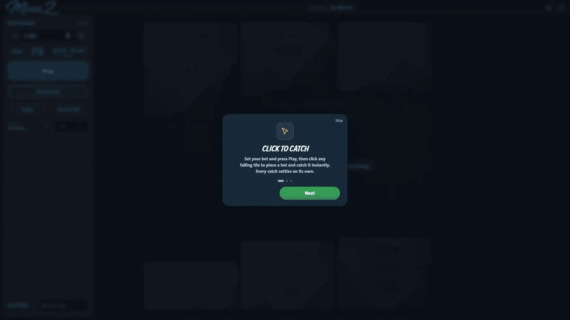 Mines 2 slot intro screen