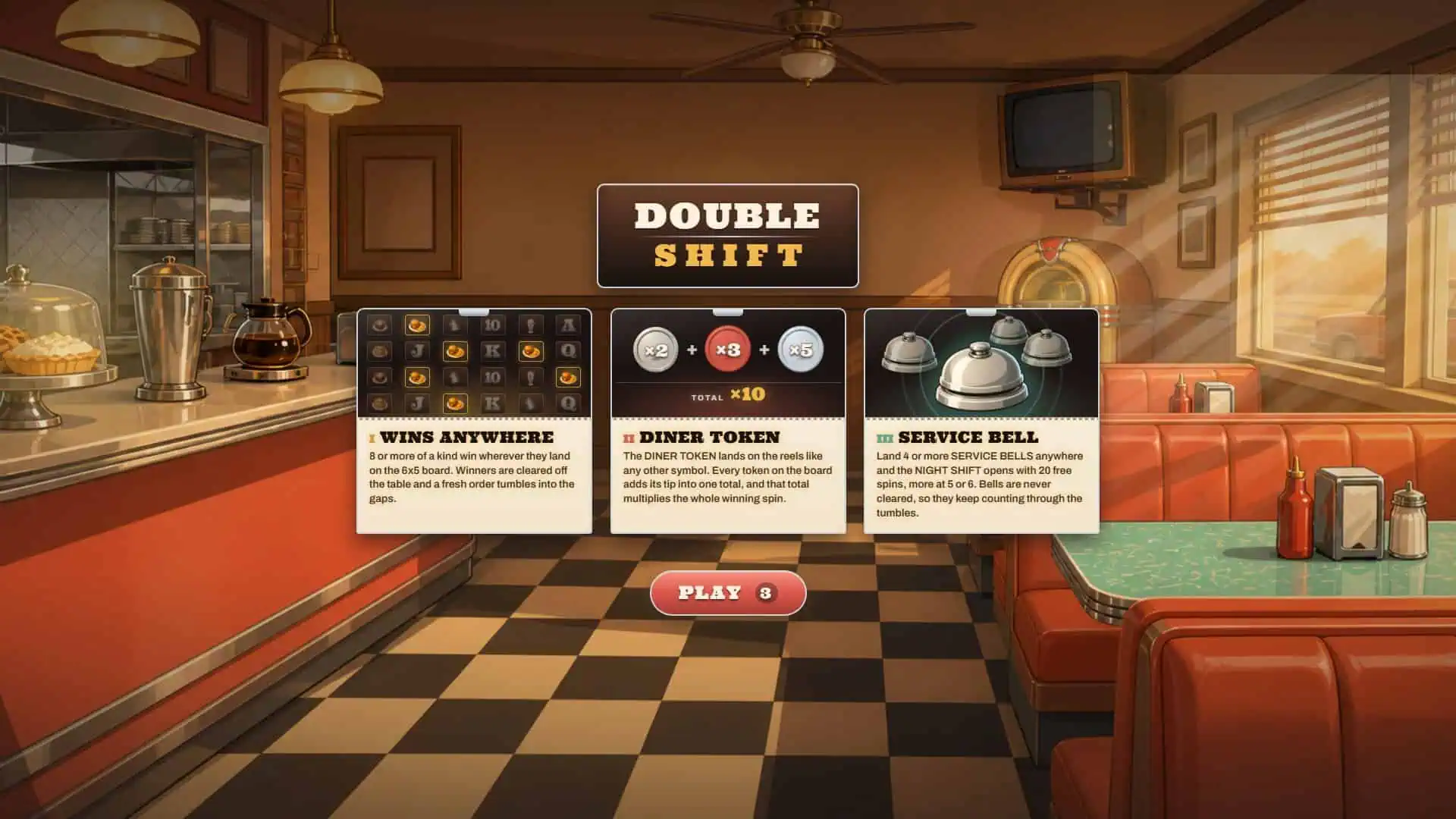 Double Shift slot intro screen
