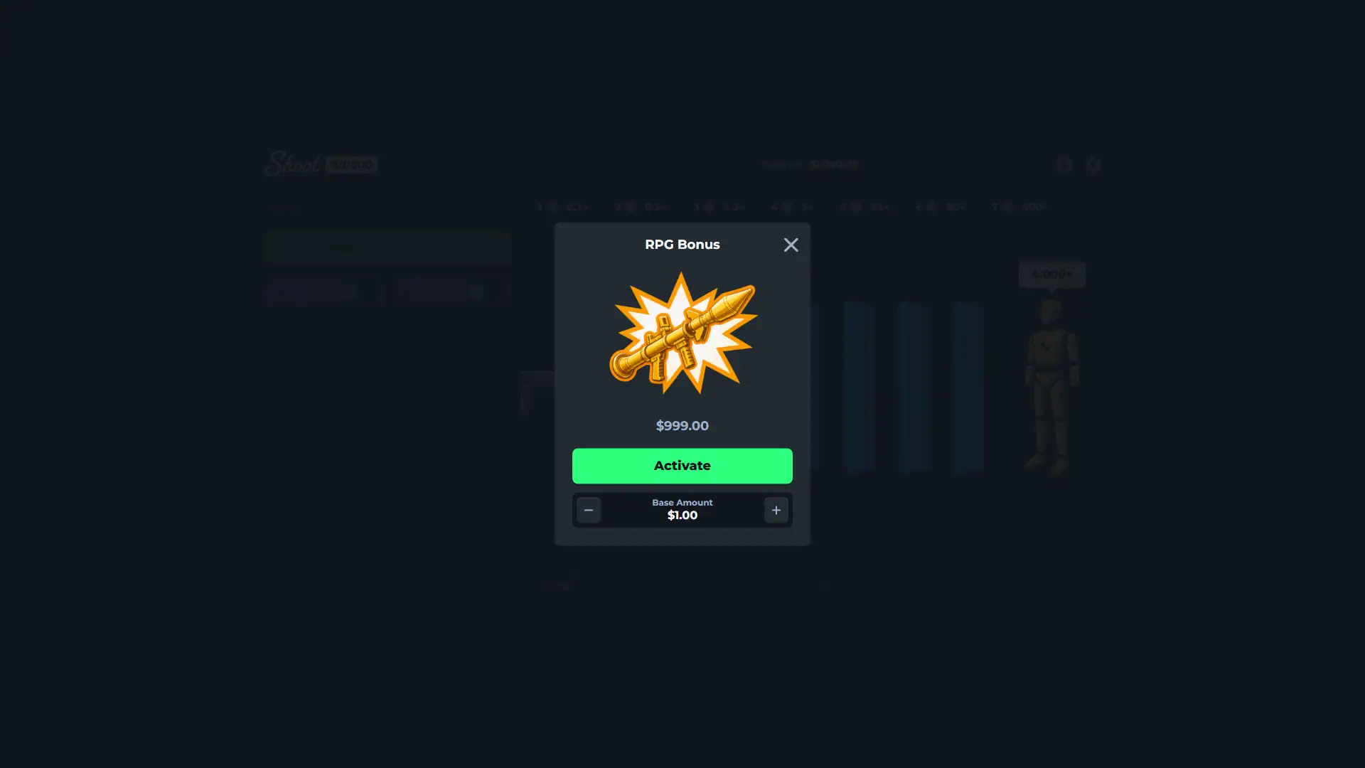 Shoot 100000 bonus buy menu