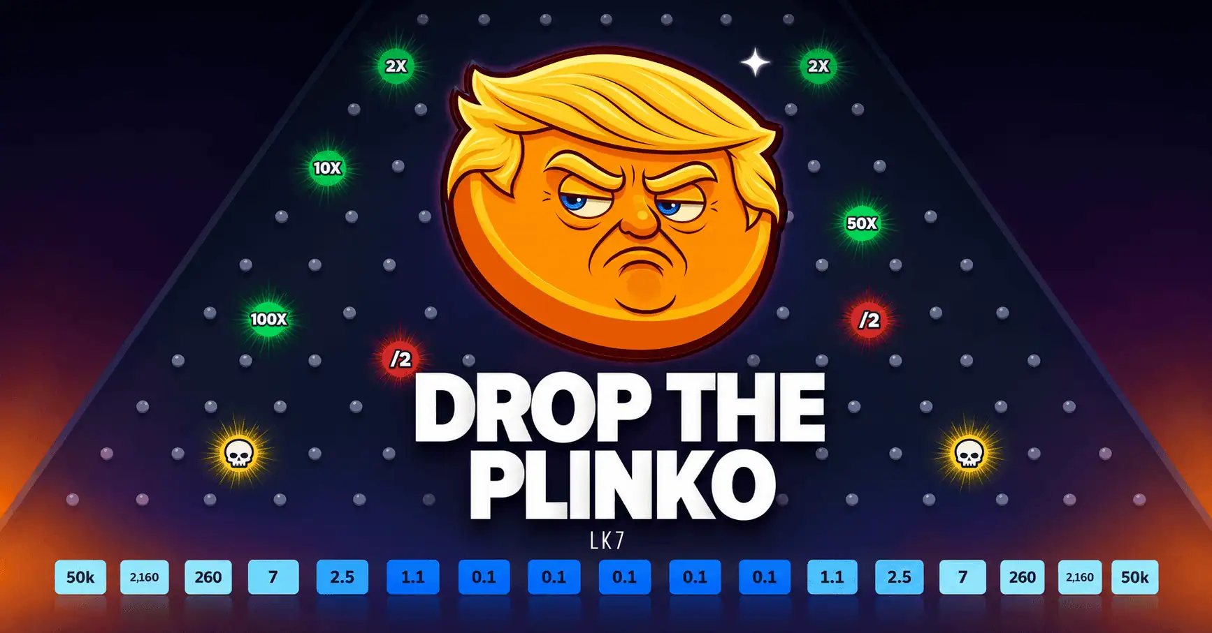 Drop the Plinko 100000 Slot Demo by LK7 slot cover image