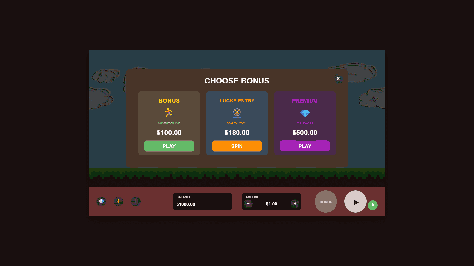 Speed vs QC bonus buy menu