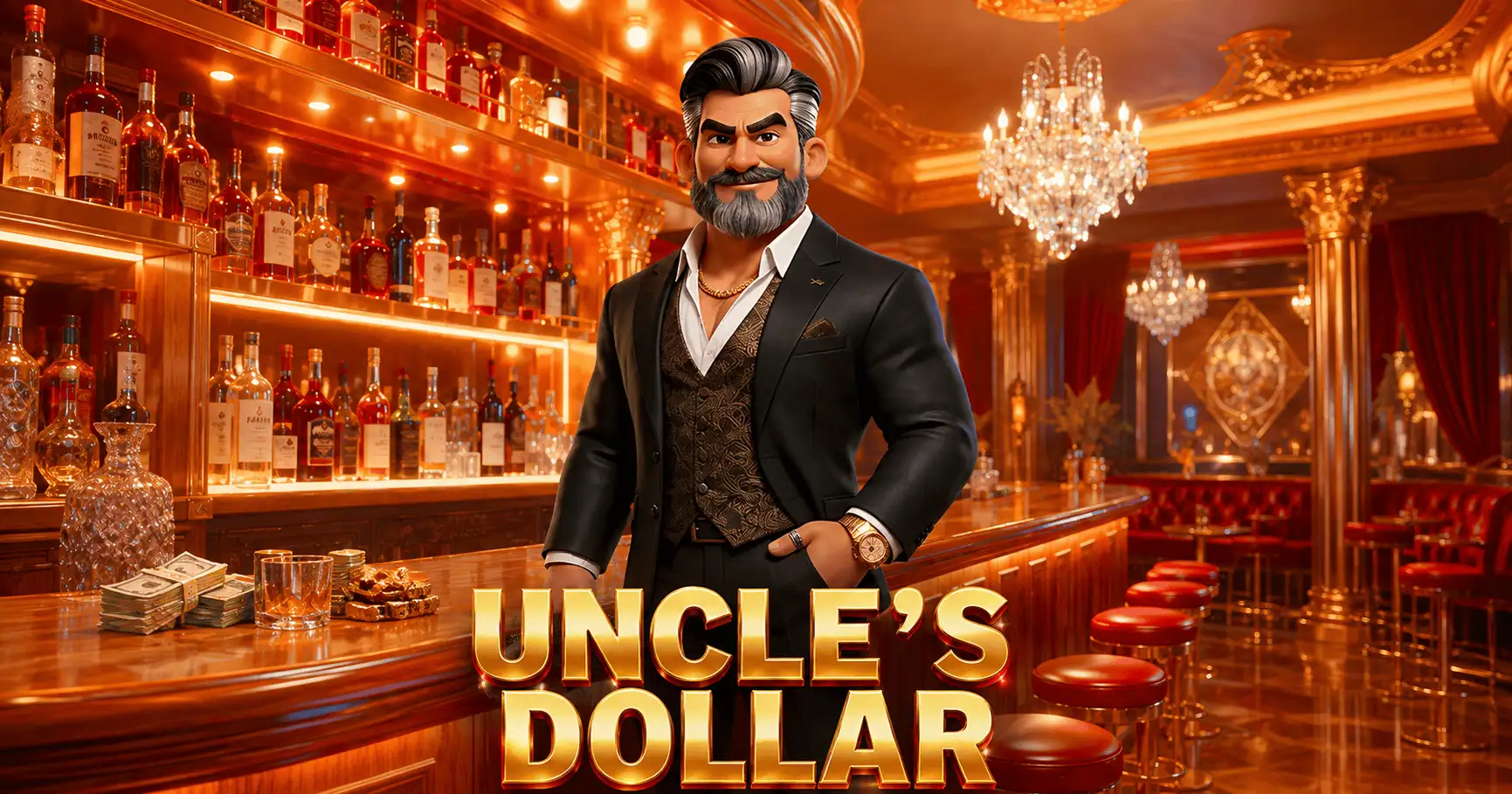 Uncles Dollar Slot Demo by Ludexa Interactive slot cover image