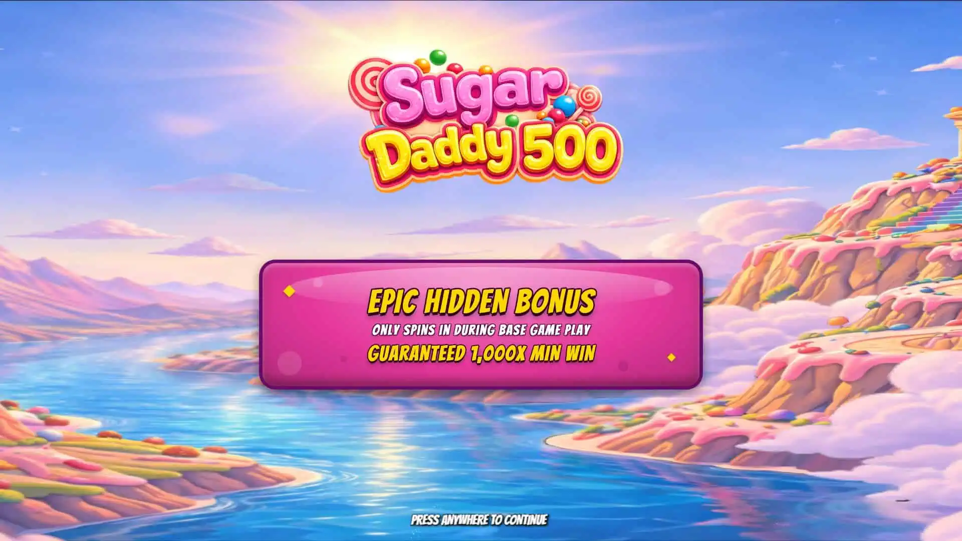 Sugar Daddy 500 slot intro screen