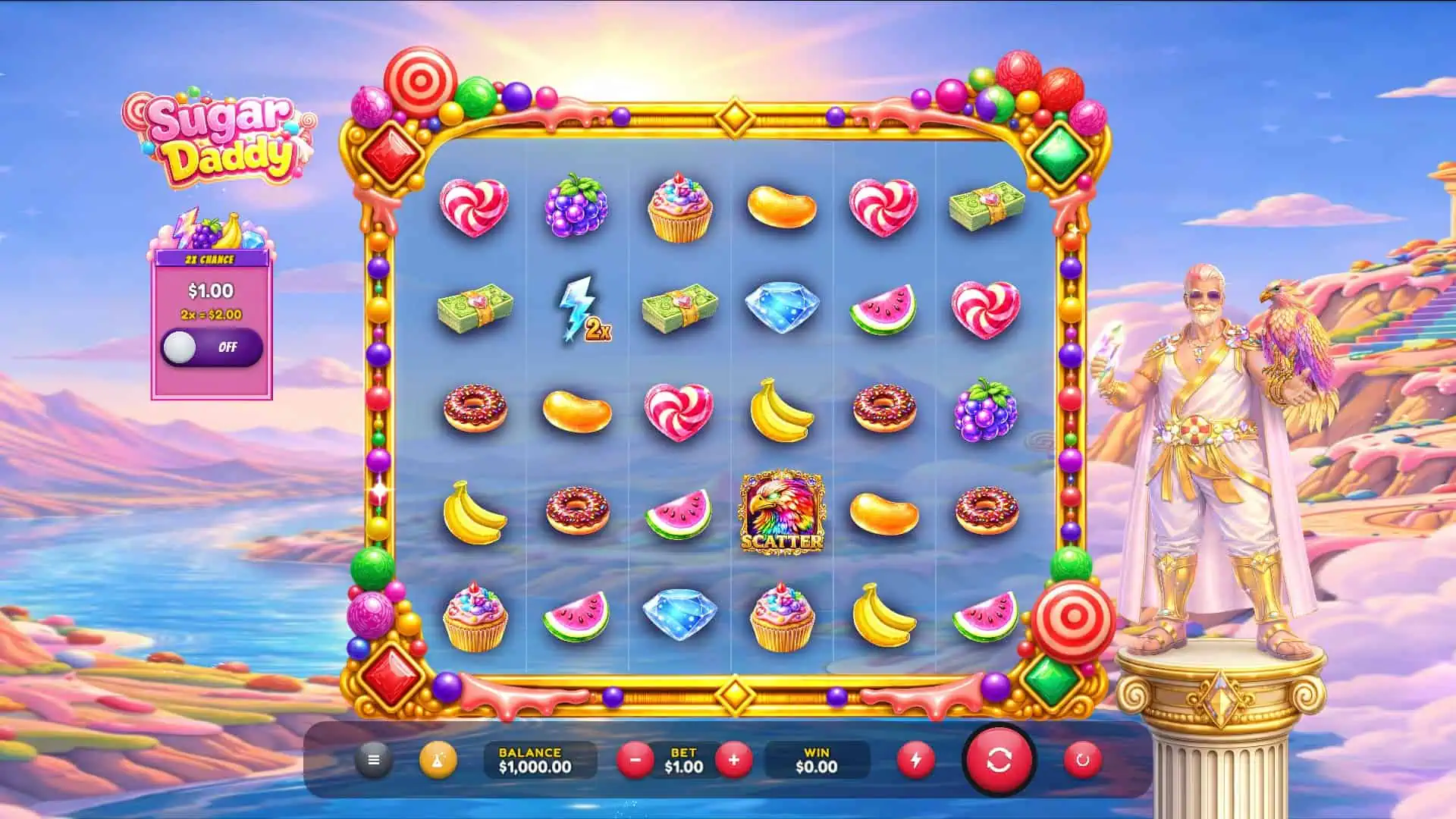 Sugar Daddy 500 slot gameplay reels