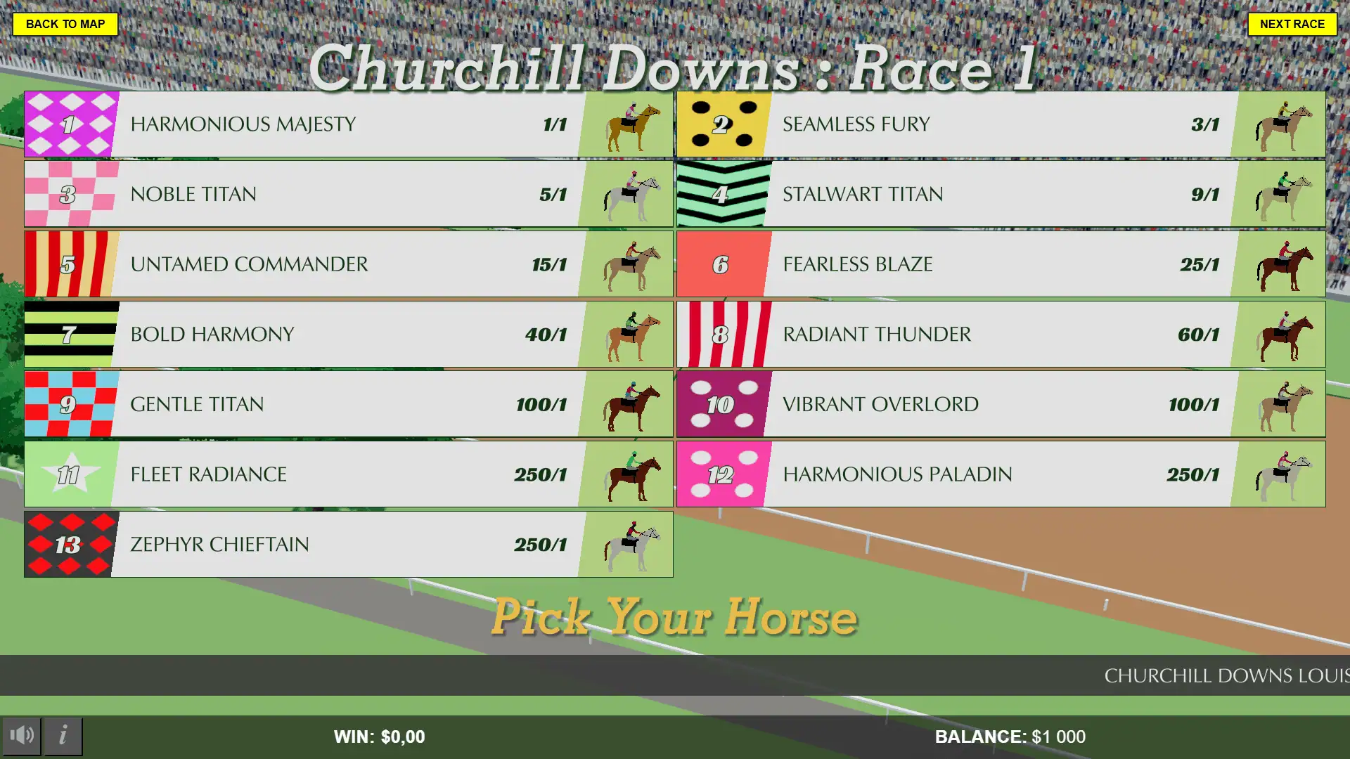 Horse Race Riches slot gameplay reels