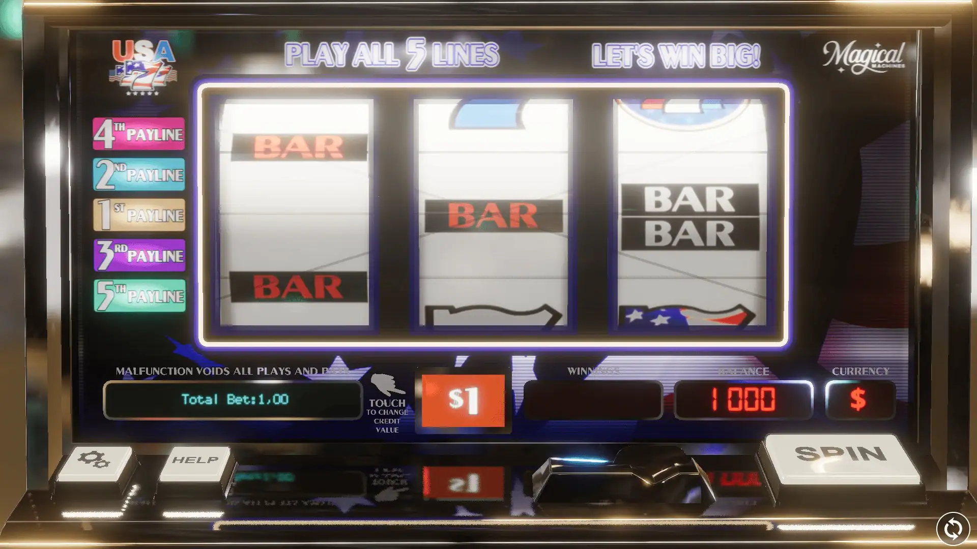 Usa7 slot gameplay reels