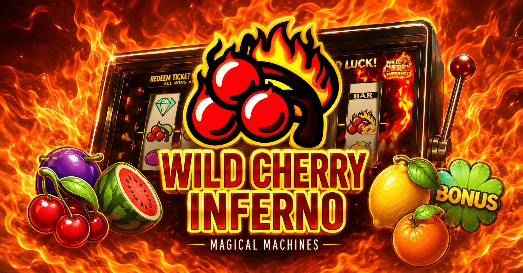Wild Cherry Inferno Slot Demo by Magical Machines slot cover image