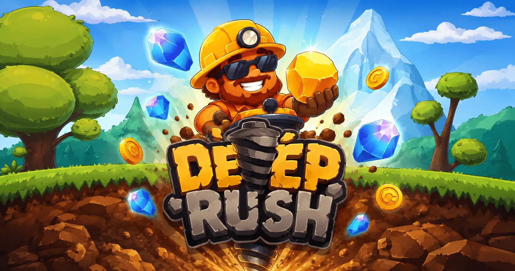 Deep Rush Slot Demo by Magnetic slot cover image