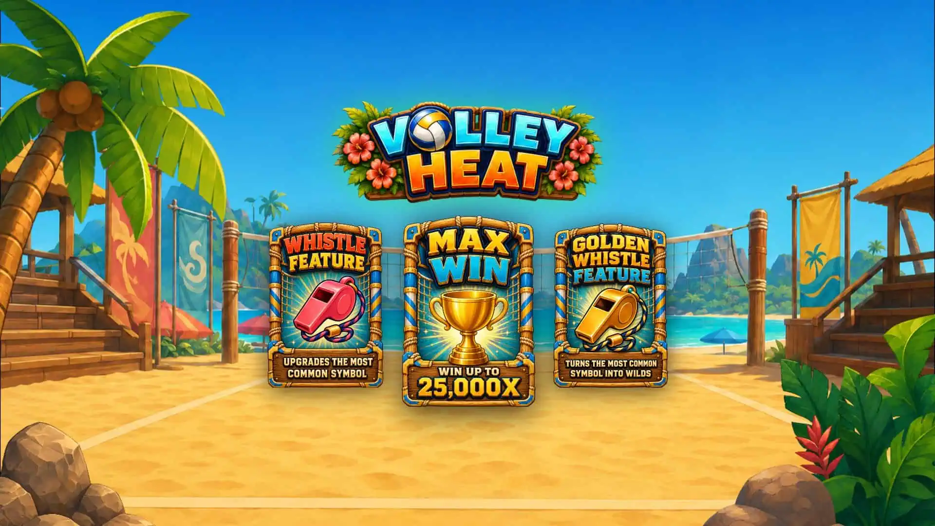 Volley Heat slot intro screen