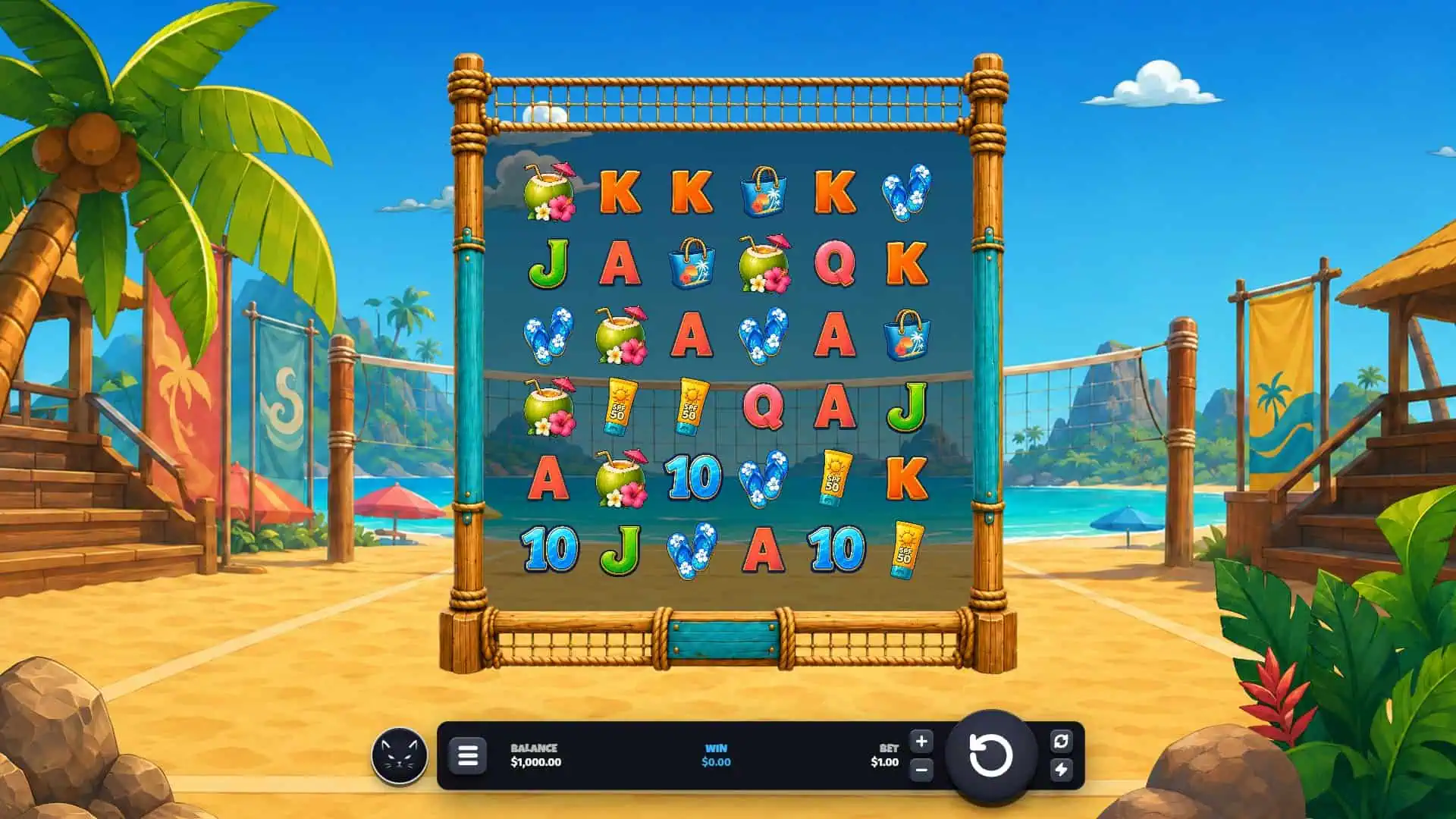 Volley Heat slot gameplay reels
