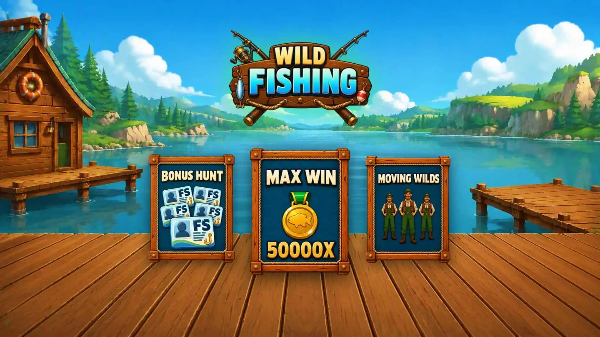 Wild Fishing slot intro screen