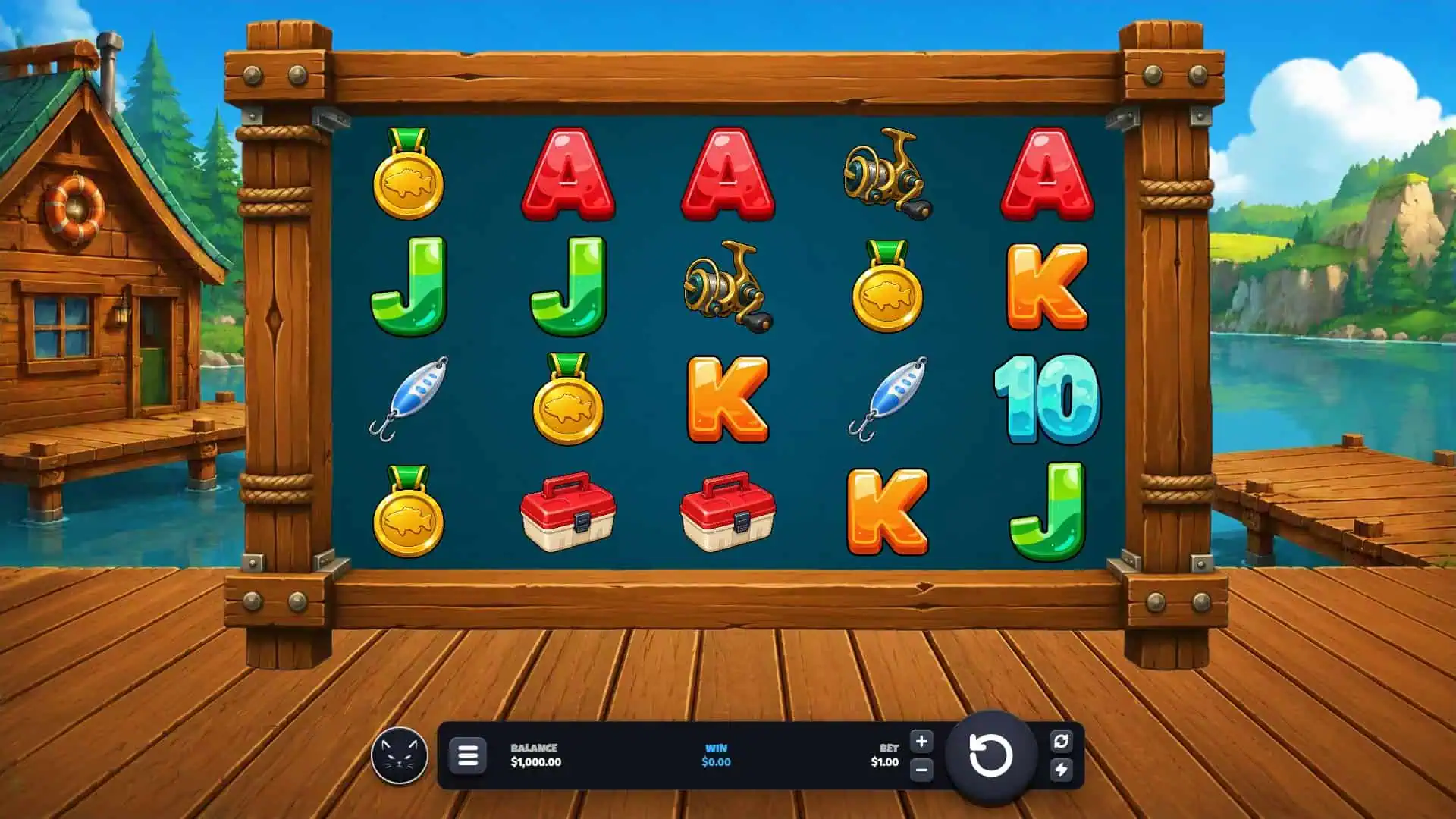 Wild Fishing slot gameplay reels