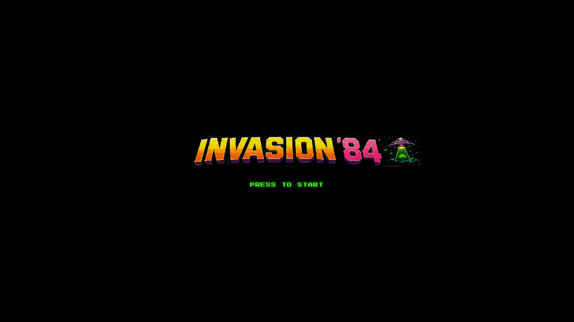 Invasion '84 slot intro screen