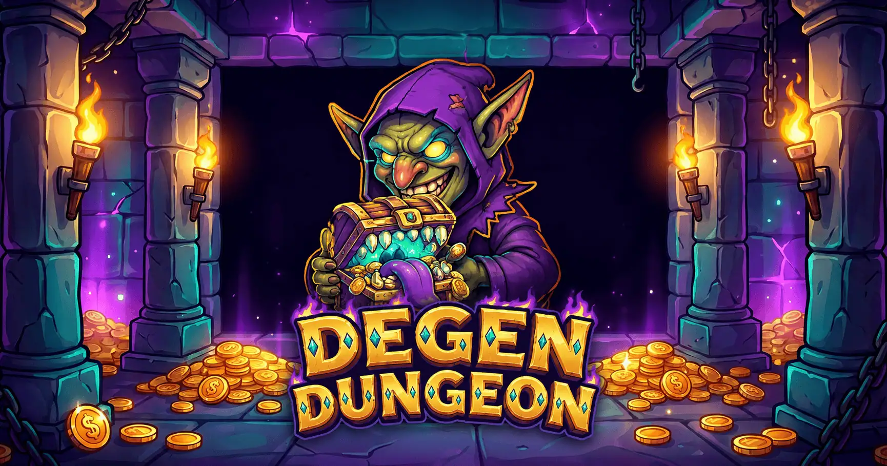 Degen Dungeon Slot Demo by Moth And Marrow slot cover image