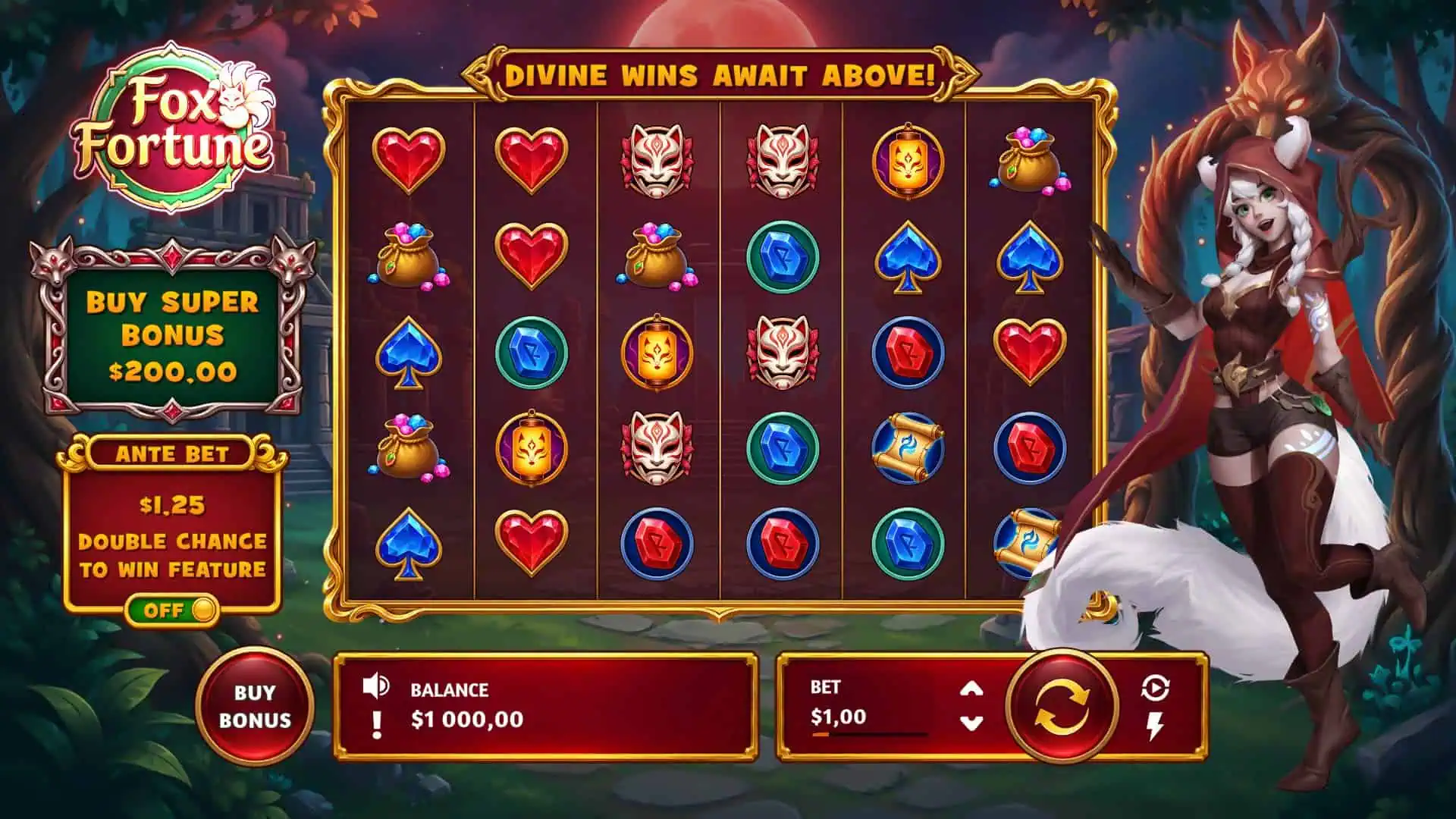 Fox Fortune slot gameplay reels