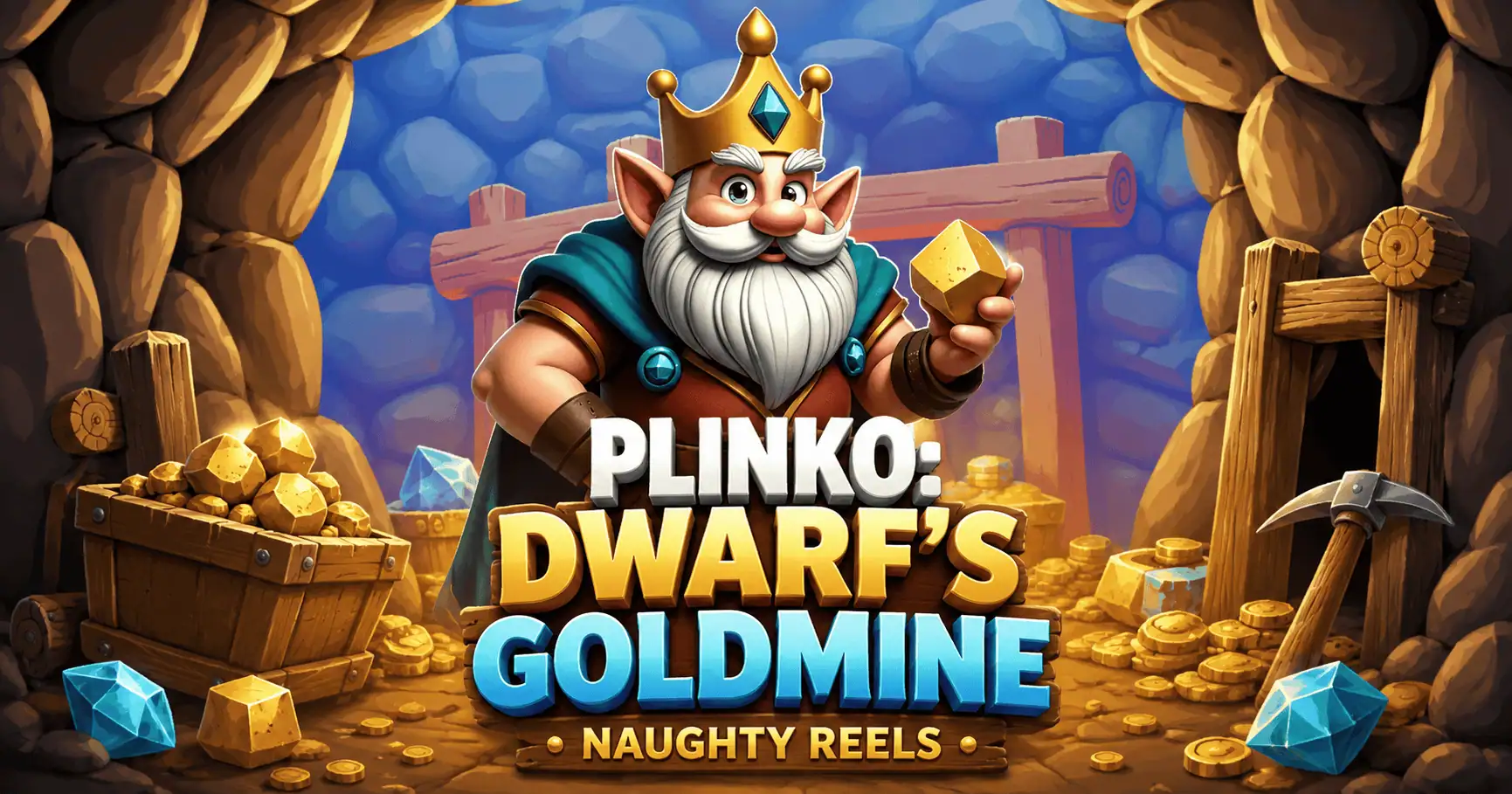 Plinko: Dwarfs Goldmine Slot Demo by Naughty Reels slot cover image