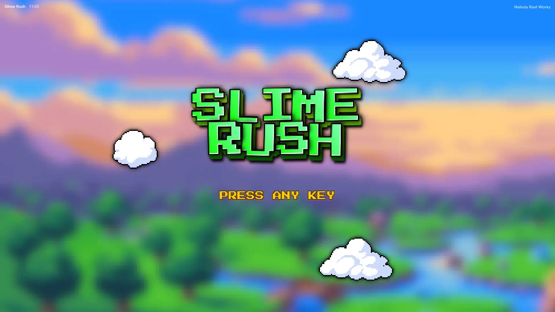 Slime Rush slot intro screen